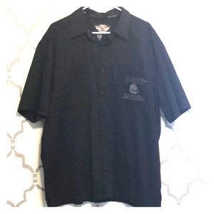 Men’s HD button short sleeve dress shirt